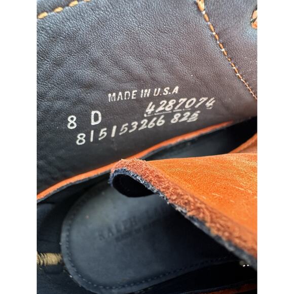$395 Authentic RALPH LAUREN COLLECTION TELFORD LEATHER CHUKKA BOOT, USA Men’s 8D main image 11